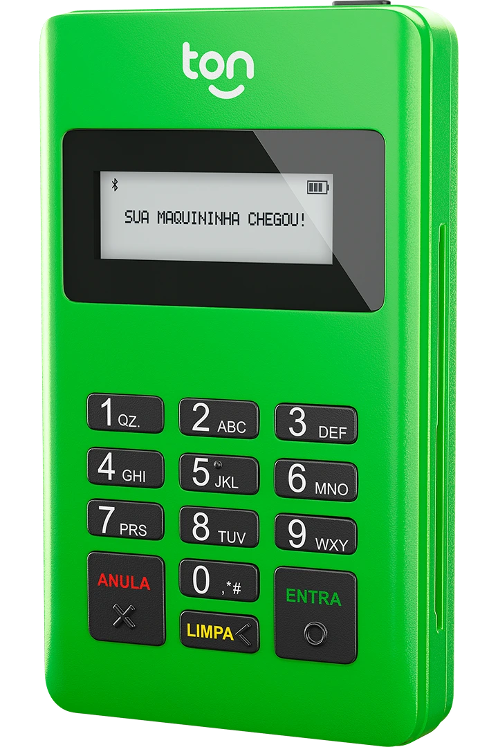 A maquininha compacta que conecta com o seu celular