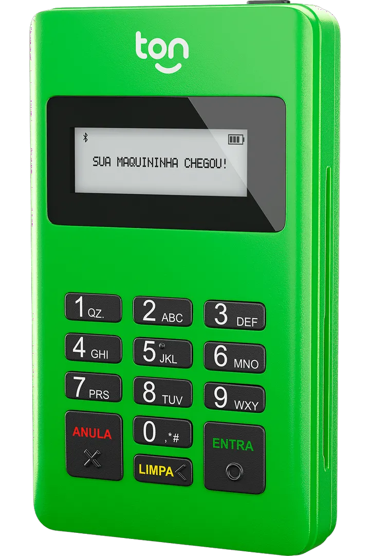 A maquininha compacta que conecta com o seu celular